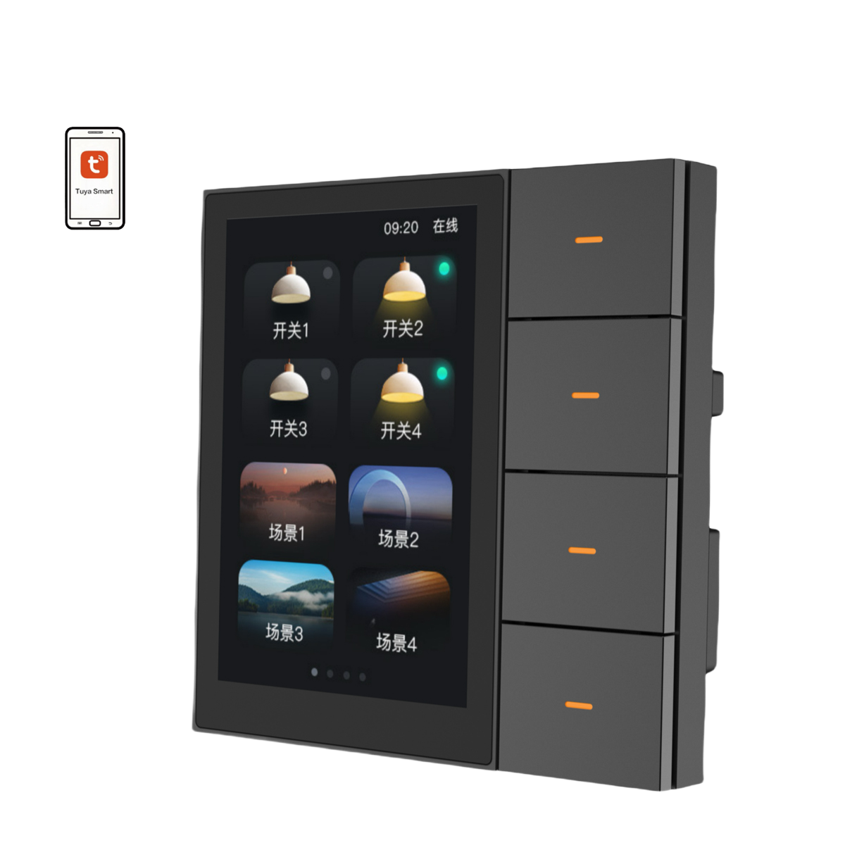 Smart Home Controller - 4 Gang Zigbee Smart Life Smart