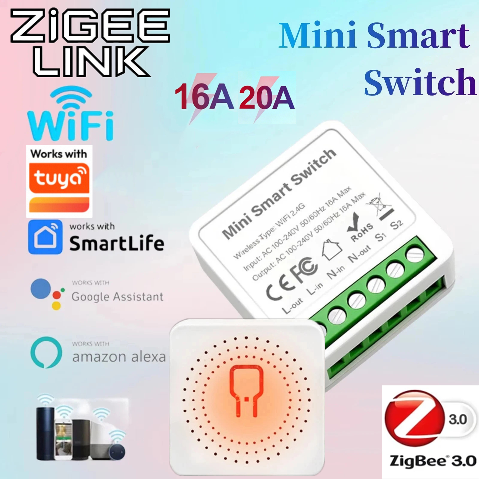 Smart Home Voice Control - For Tuya Mini Smart WiFi Switch