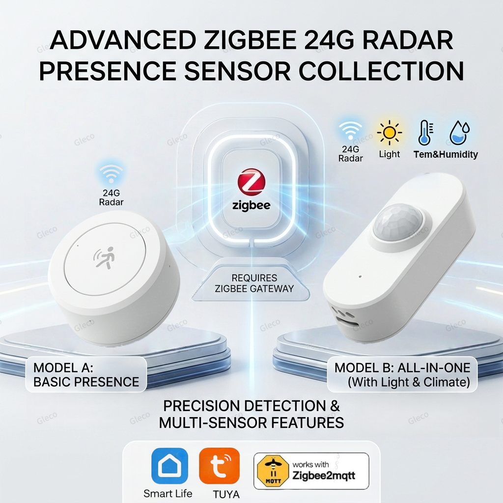 Zigbee Motion Sensor - Zigbee 24G mmWave Human Presence Sensor