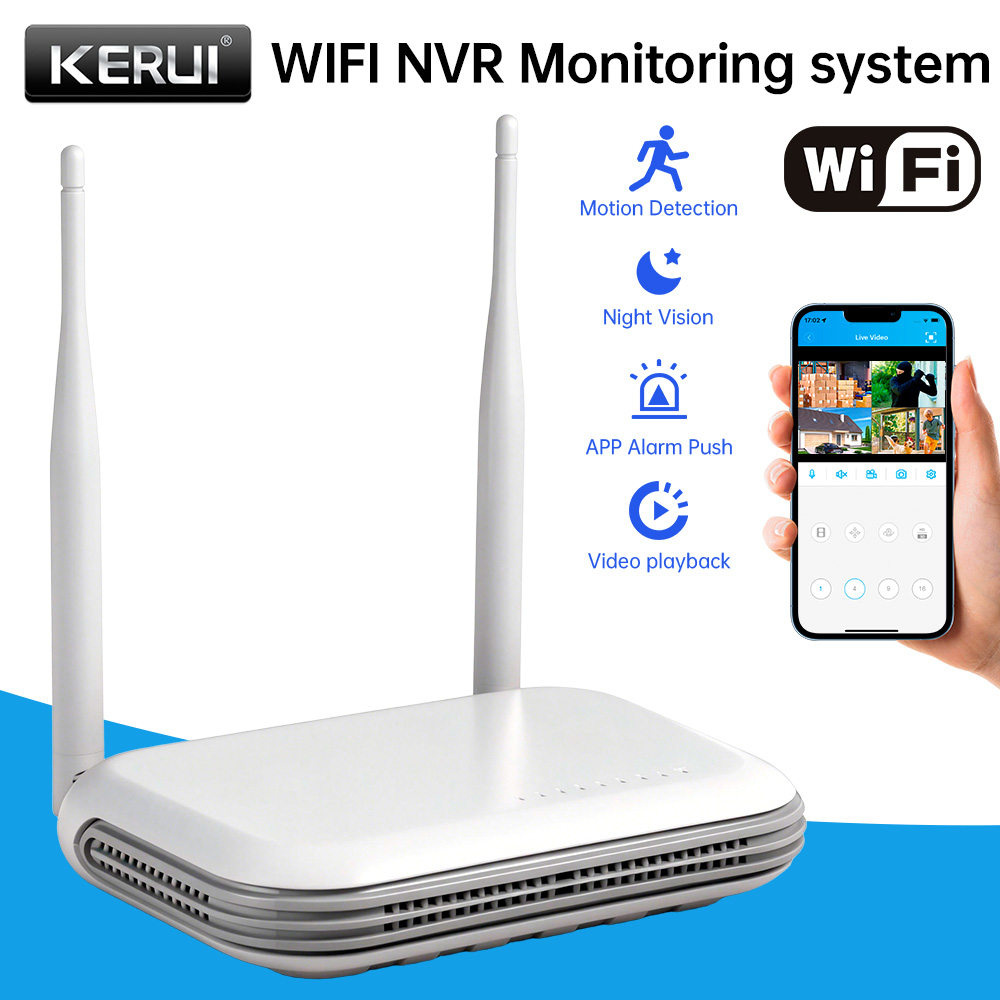Security Ip Camera - KERUI Mini Network WIFI 8CH NVR