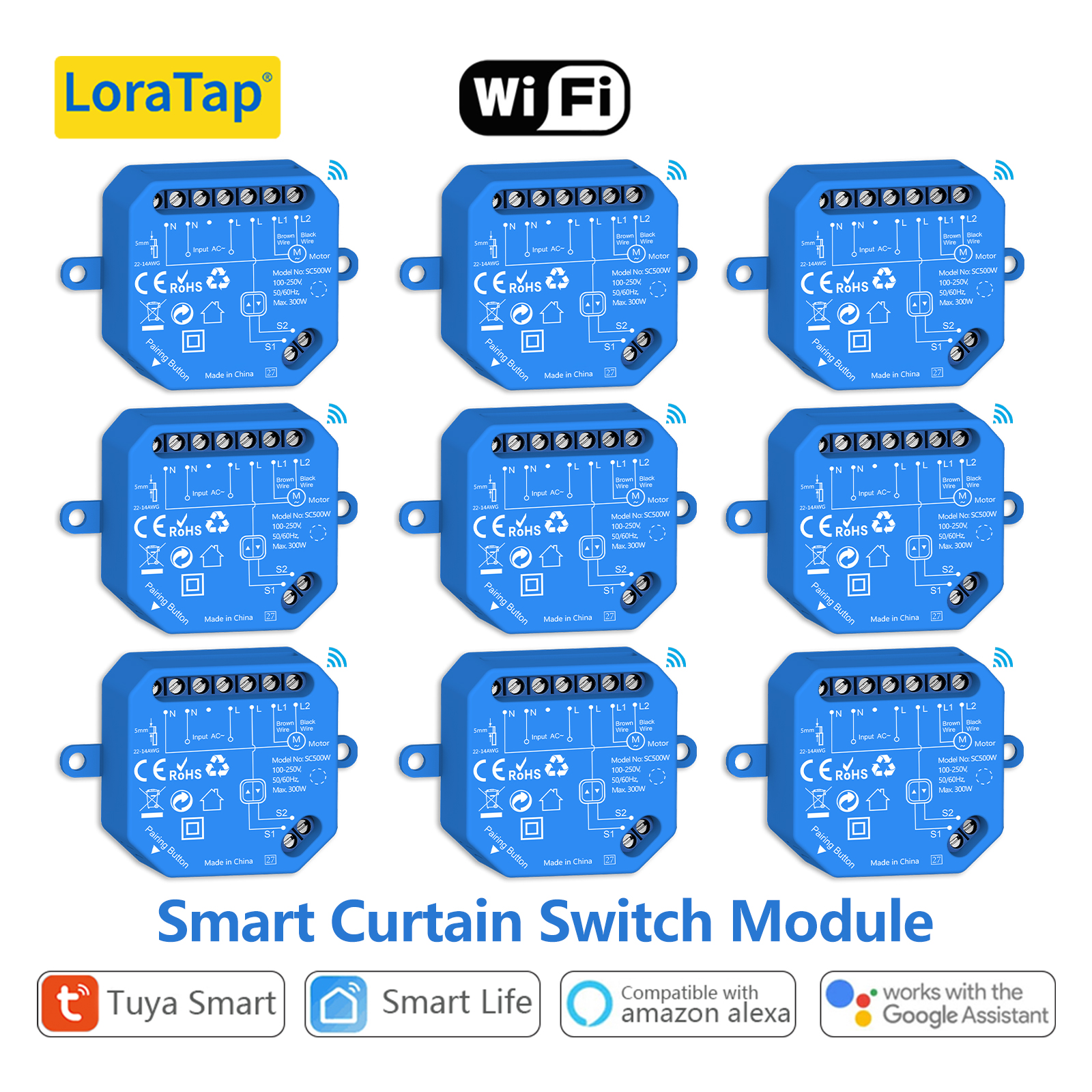 Universal Remote Smart Home - LoraTap Tuya Smart Roller Shutter Curtain