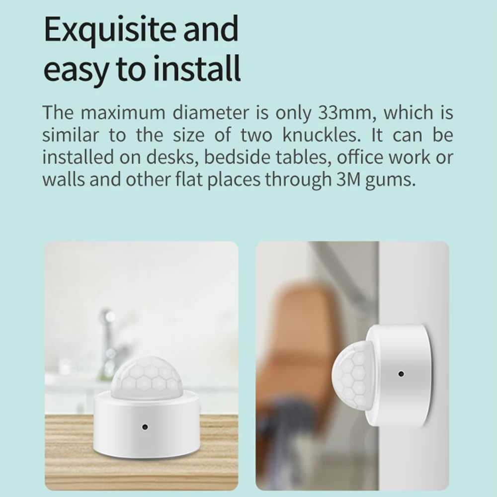 Haozee 2 in 1 Zigbee Mini PIR  – Zigbee Motion Sensor recenzja i cena
