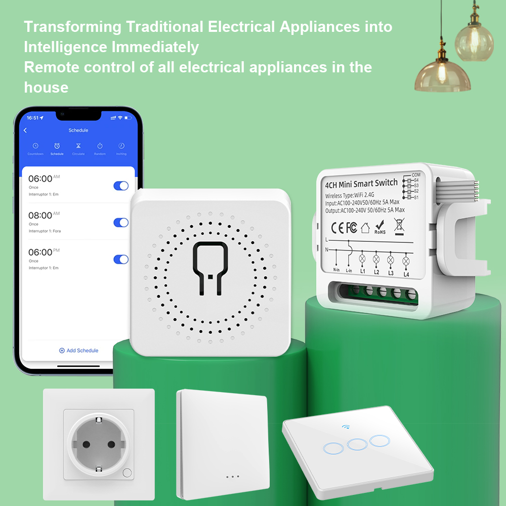 Tuya WiFi Smart Switch 1/2/3/4 – Smart Home Voice Control recenzja i cena
