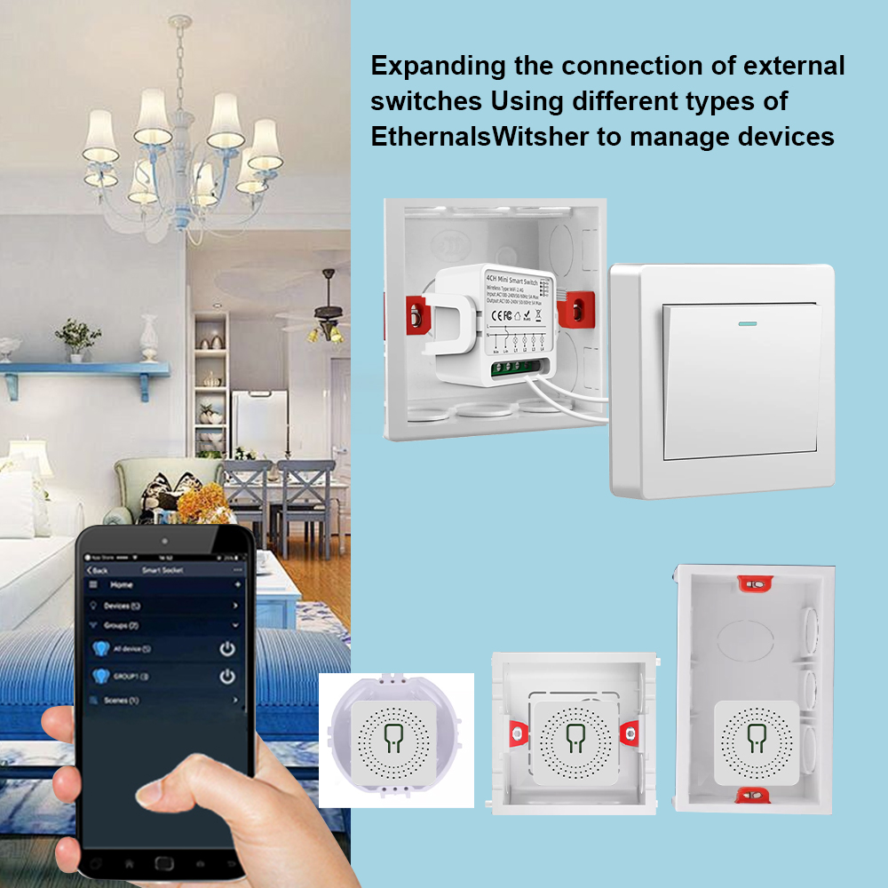 Tuya WiFi Smart Switch 1/2/3/4 – Smart Home Voice Control recenzja i cena
