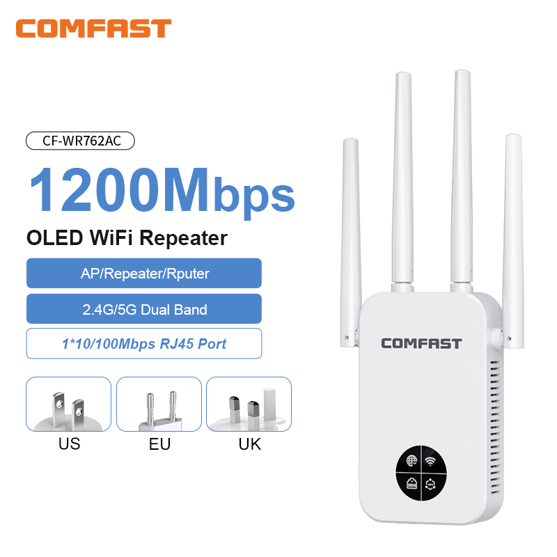 COMFAST 1200Mbps Wifi Repetido – Smart Home X10 recenzja i cena