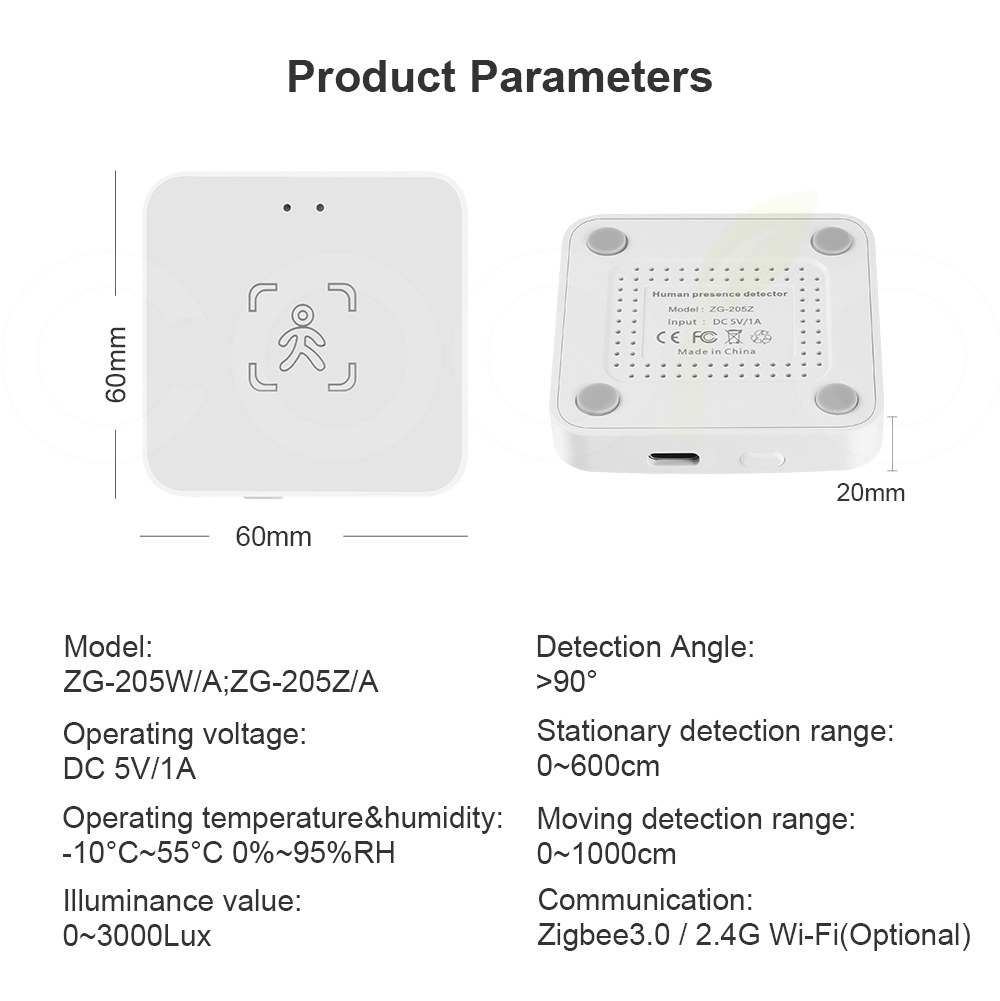 Tuya WiFi/ Zigbee Smart Human  – Zigbee Motion Sensor recenzja i cena