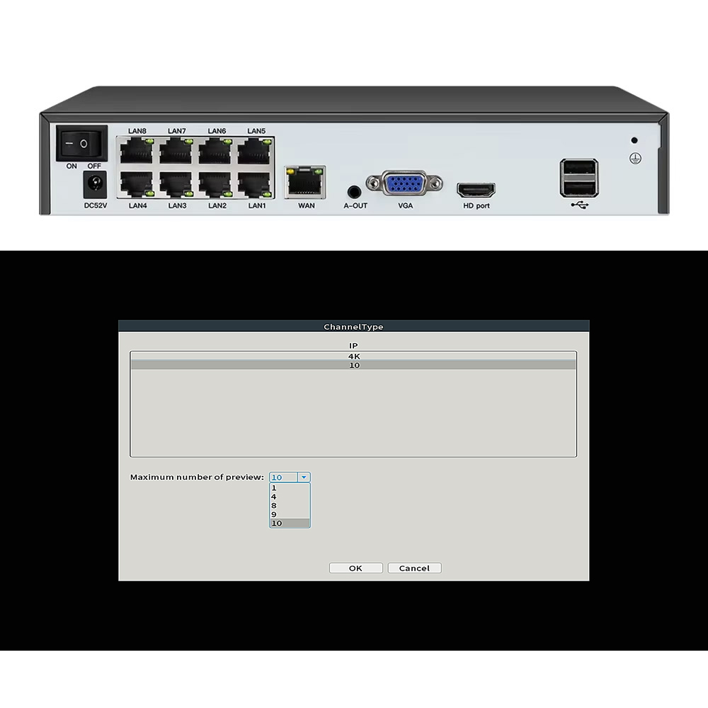 Face detection H.265 8ch*4K 4c – Security Ip Camera recenzja i cena