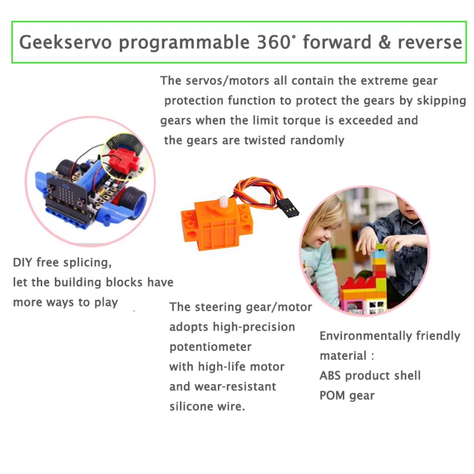 4pcs Geekservo 360 Degree Cont – Smart Home Micro Bit recenzja i cena