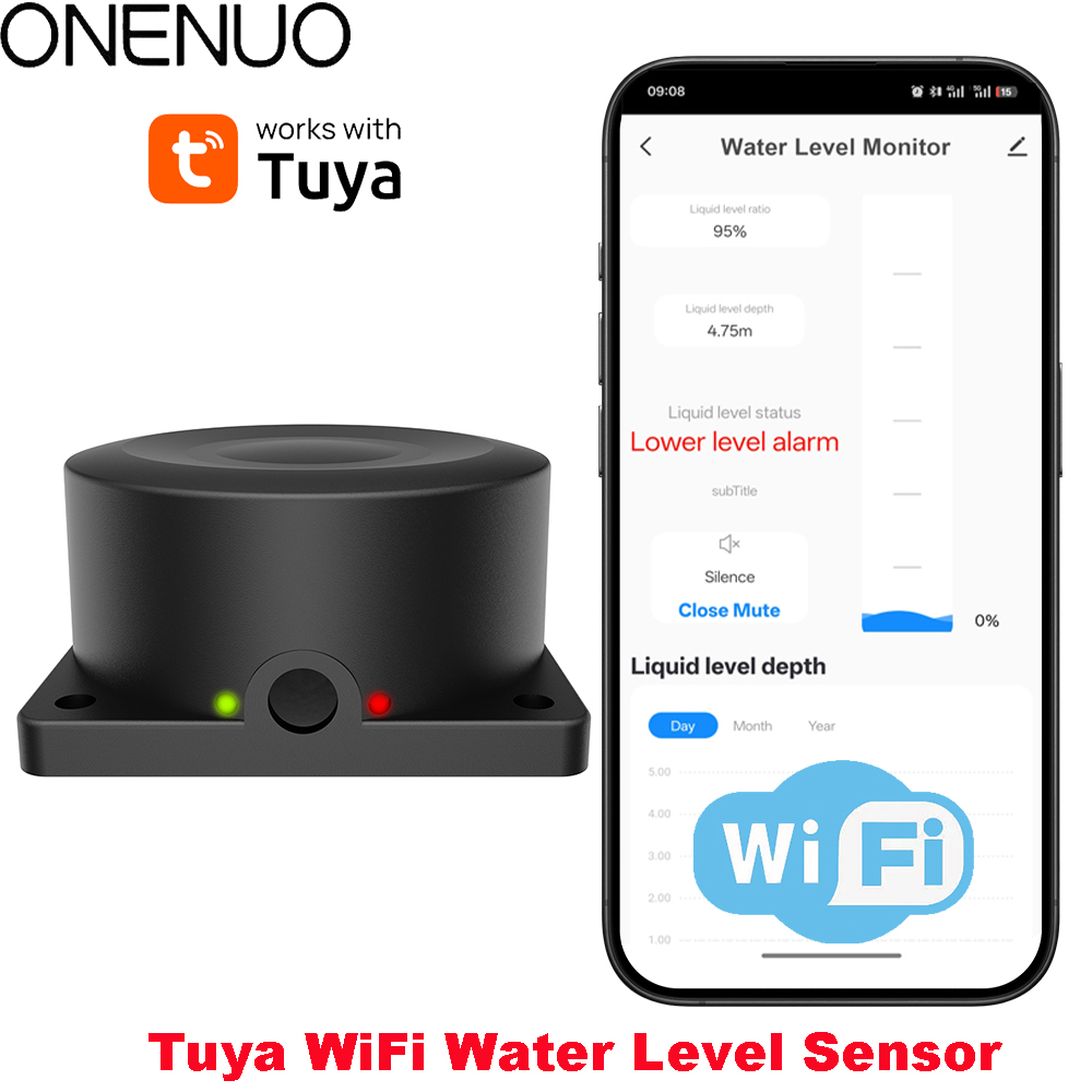 ONENUO Liquid Level Sensor Oil – Wifi Water Sensor recenzja i cena