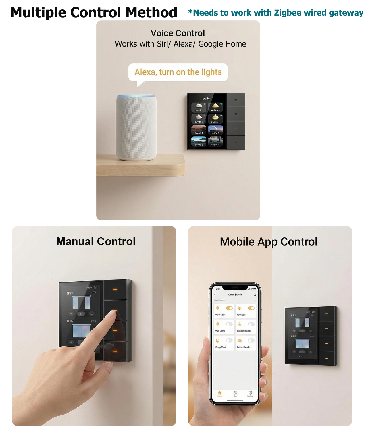 Tuya Zigbee Smart Switch 4 Gan – Smart Home Voice Control recenzja i cena