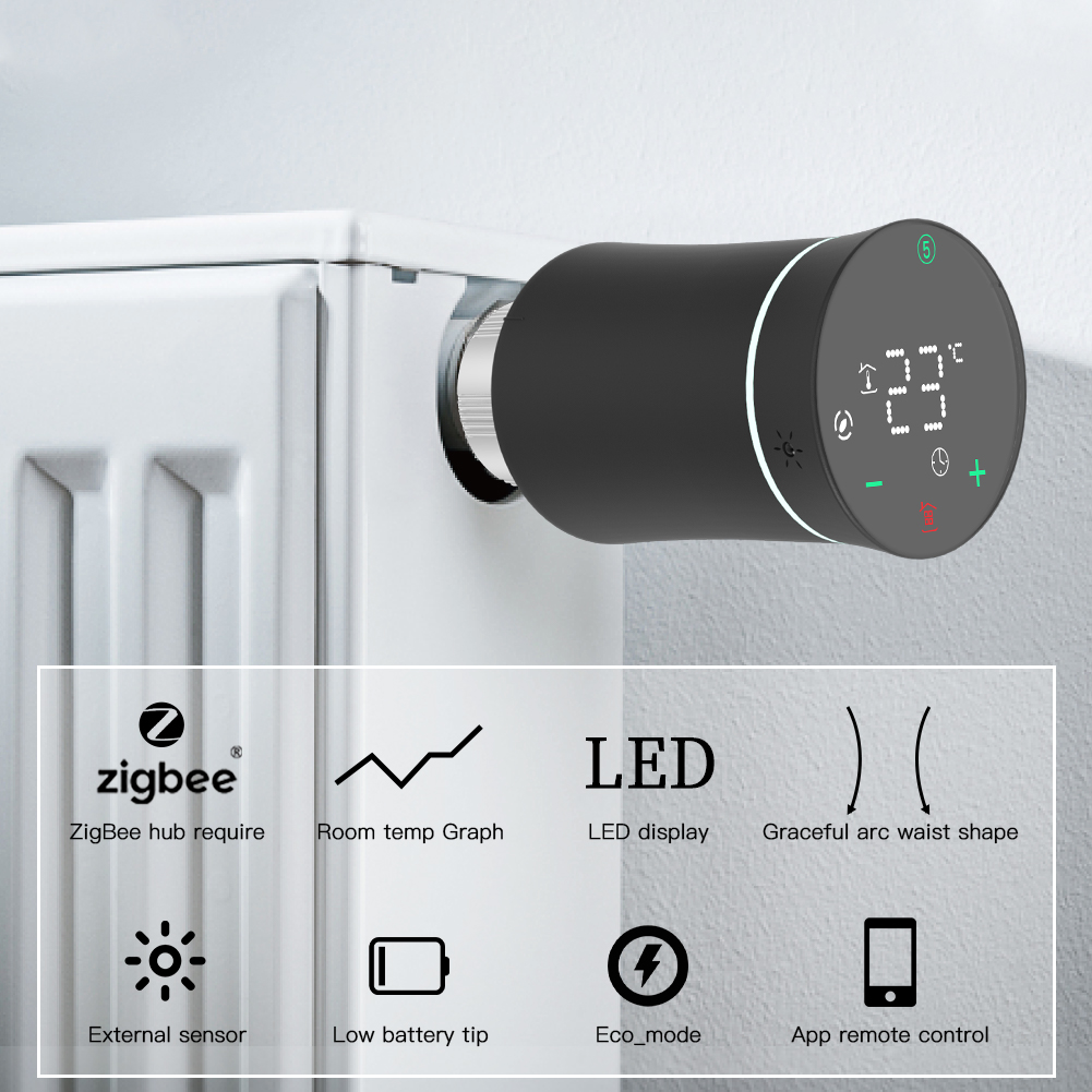 MOES ZigBee 3.0 TRV Thermostat – Smart Home Thermostat recenzja i cena