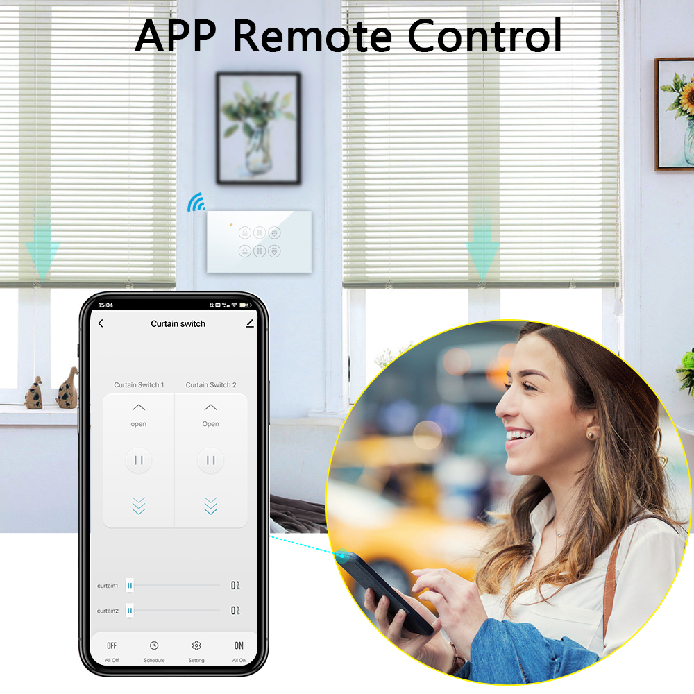 QCSMART WiFi Double Curtain US – Universal Remote Smart Home recenzja i cena