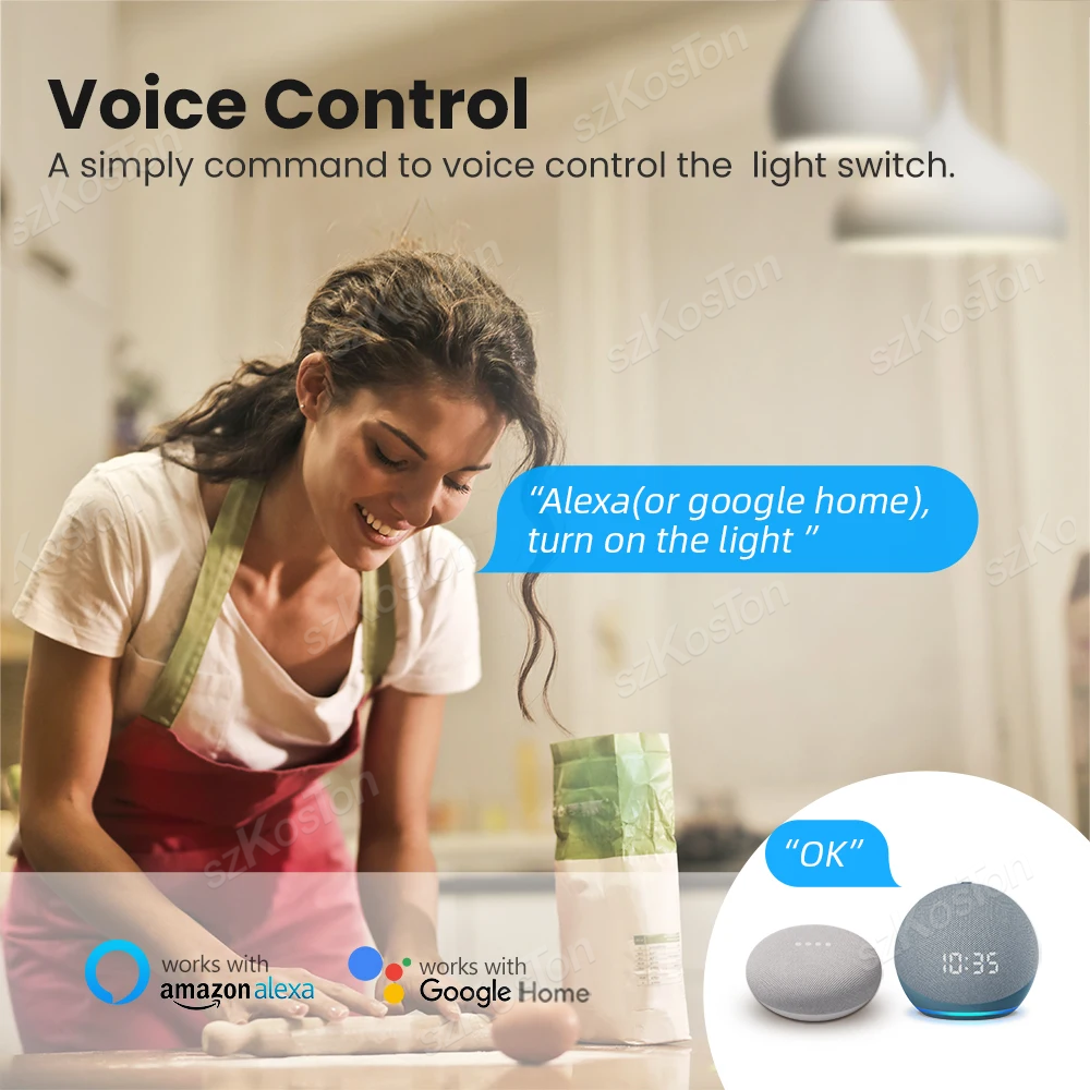 16A Tuya WiFi Smart Switch Mod – Smart Home Voice Control recenzja i cena