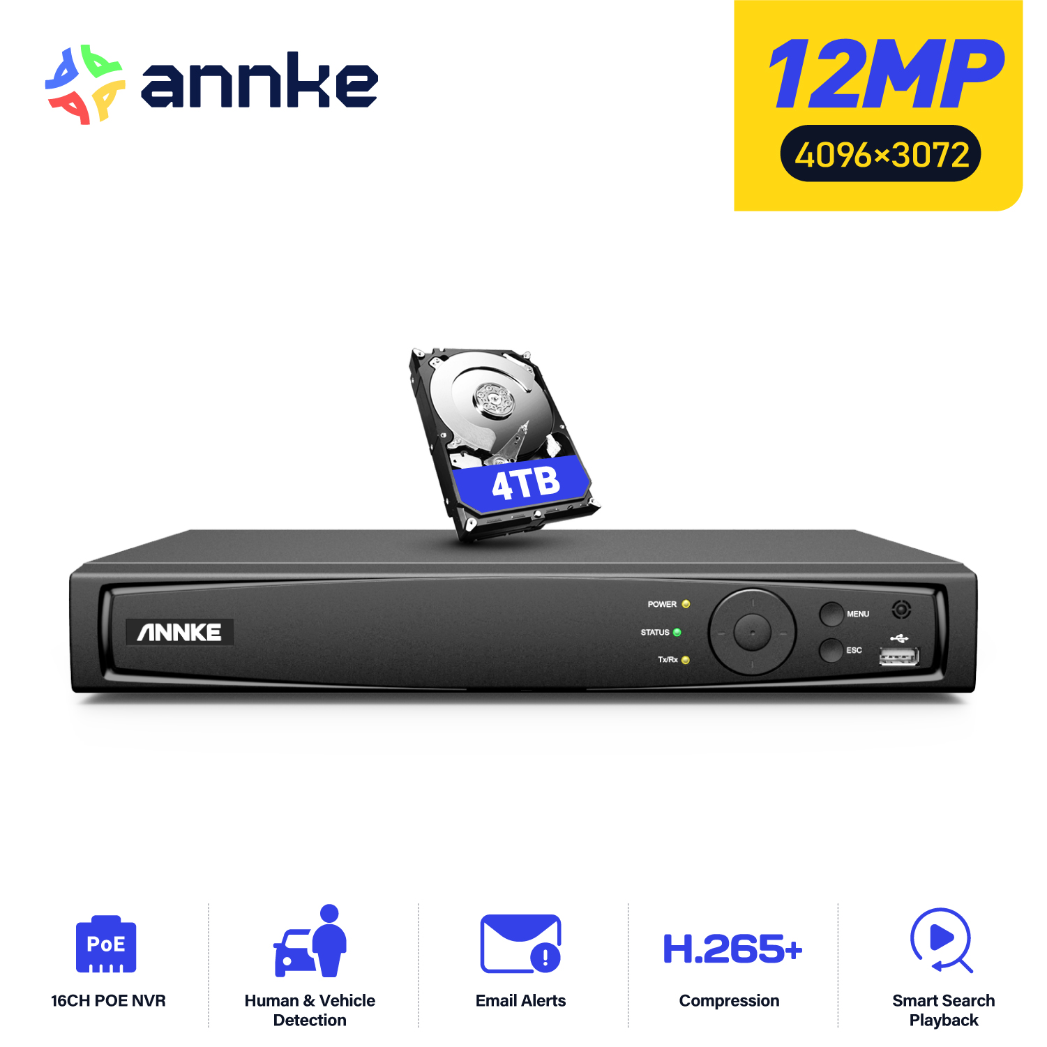 ANNKE 12MP POE NVR Network Vid – Security Ip Camera recenzja i cena