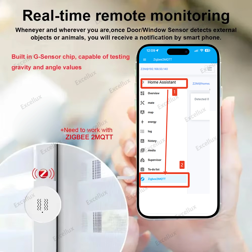 Zigbee 3.0 Smart Vibration Sen – Zigbee Motion Sensor recenzja i cena