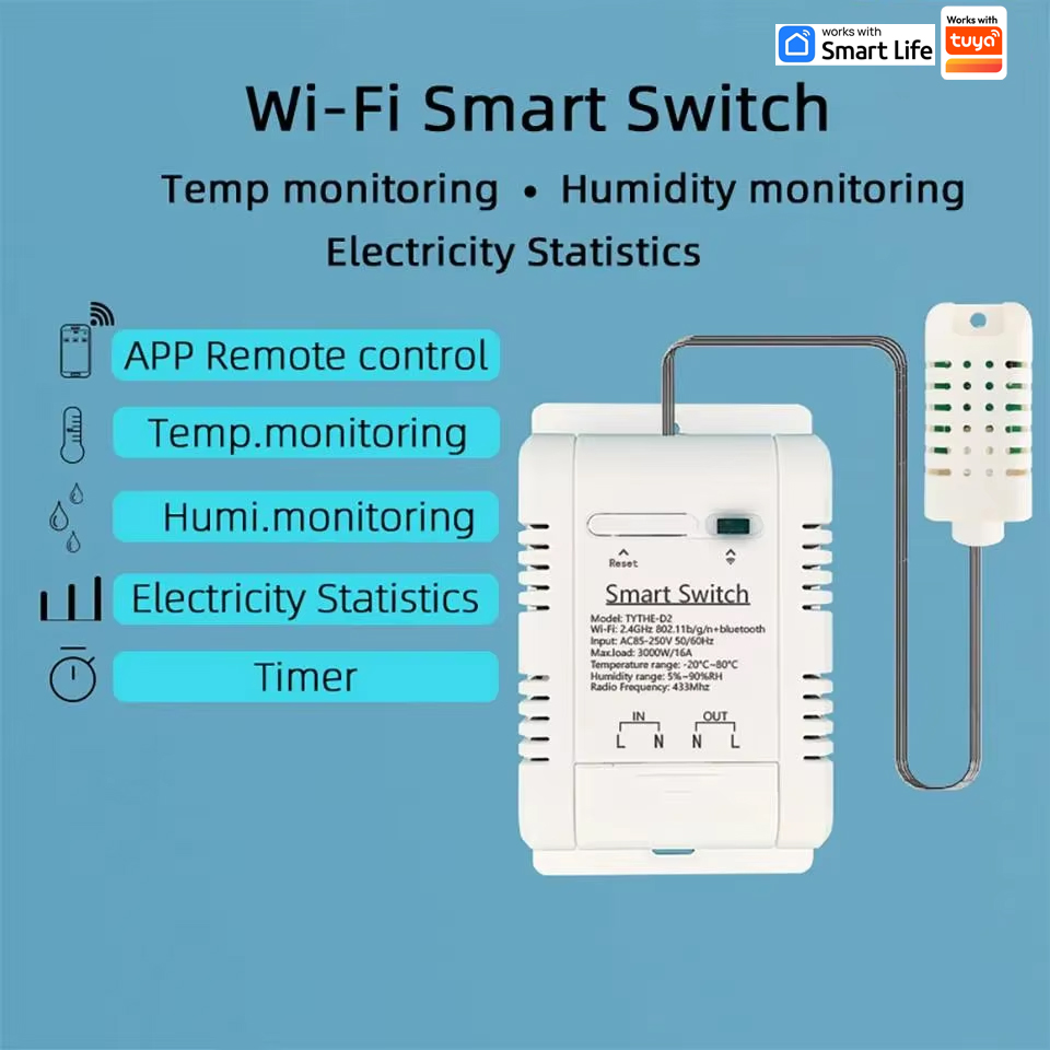 Work with tuya 16A 3000W WiFi  – Smart Home Thermostat recenzja i cena