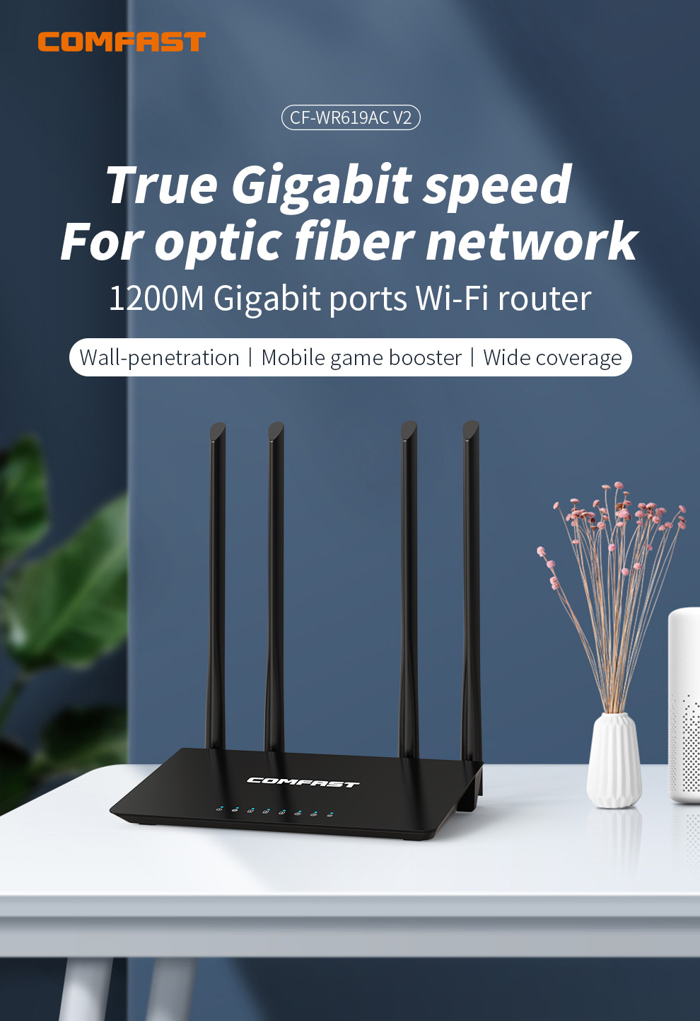 Comfast 1200Mbps 2.4G&5.8GHz W – Smart Home X10 recenzja i cena