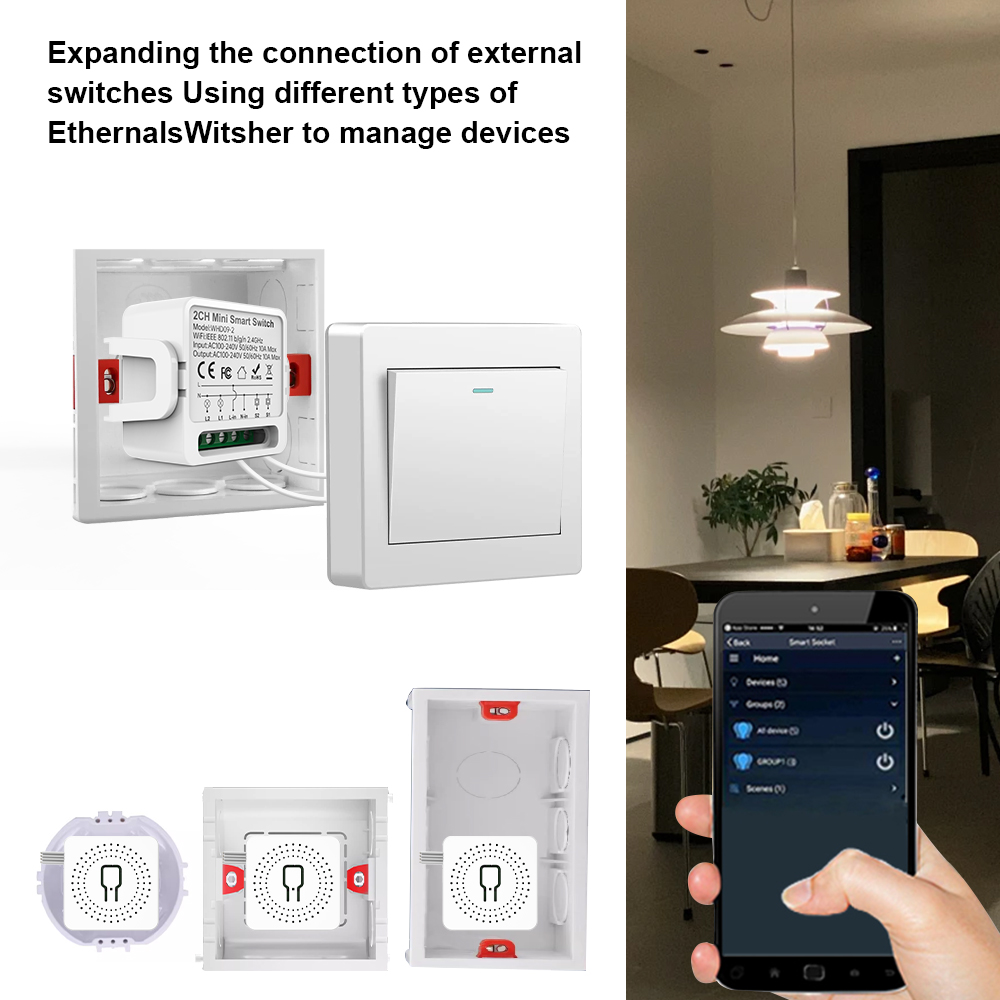 2 Way Tuya smart swtich 2Gang  – Smart Home Voice Control recenzja i cena