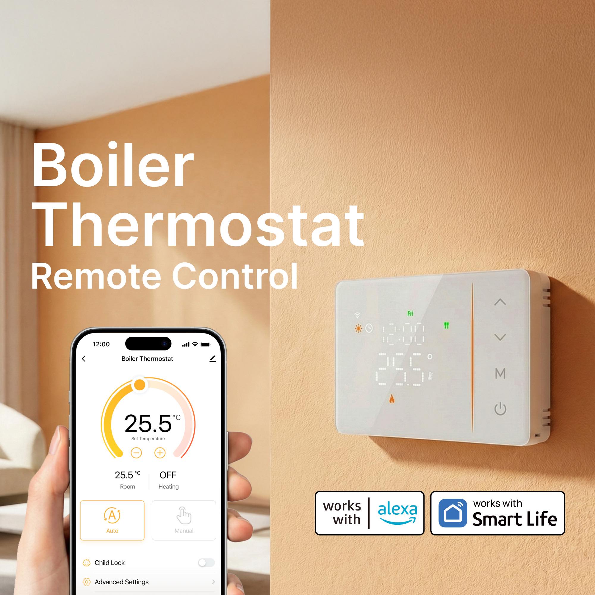 Tuya smart battery powered wif – Smart Home Thermostat recenzja i cena