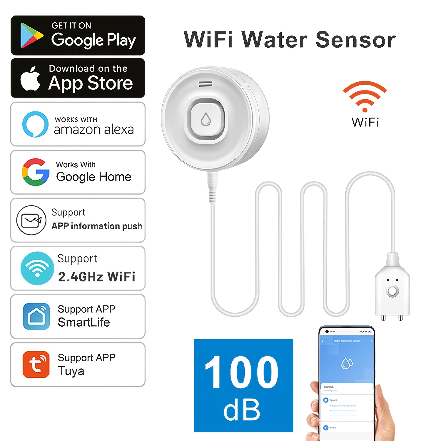 YNF Smart WiFi Water Leak Dete – Wifi Water Sensor recenzja i cena