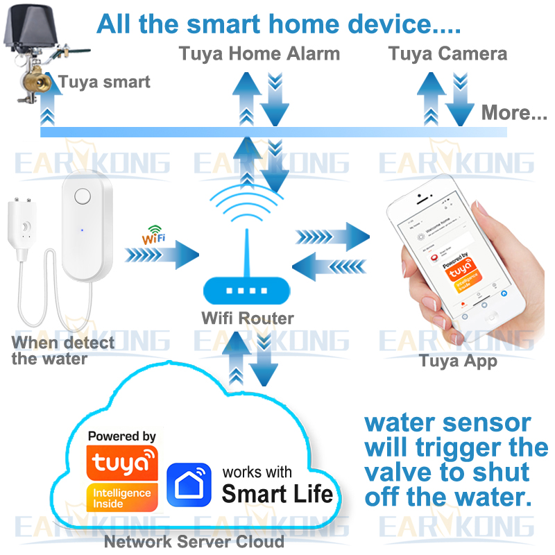 Tuya WiFi Smart Water Leak Sen – Wifi Water Sensor recenzja i cena